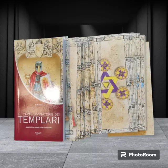 Le Carte Divinatorie Dei Templari Nuovo Libro Esplicativo Tarocchi 78 Carte Rare