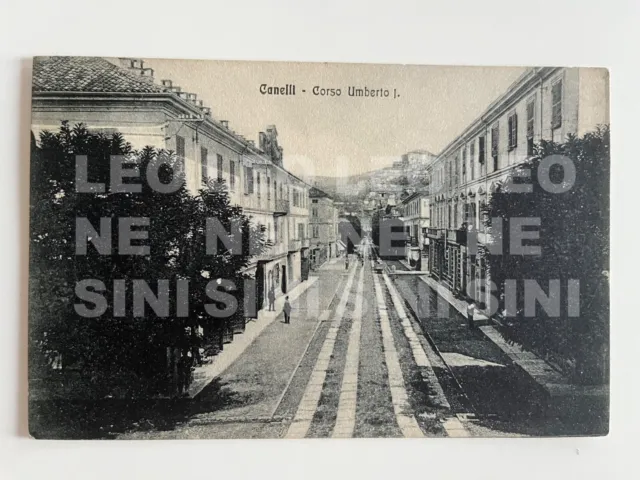 CARTOLINA CANELLI (AT) Corso Umberto I - ANNO 1916 - VG