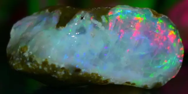 Natural Ethiopian Large Size Opal Rough 39.35 Cts Amazing Crystals Multi Fire