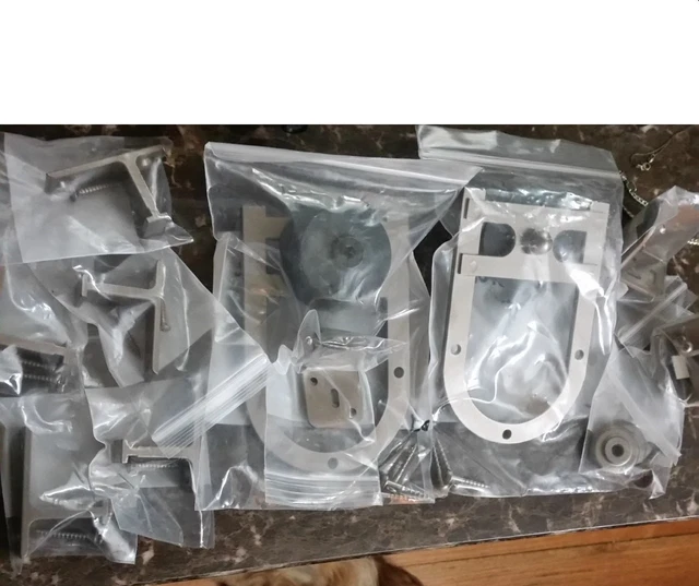 Quiet Glide Horseshoe Satin Nickel Rolling Door Hardware Kit for 3/4 in. to 1-1/ 3