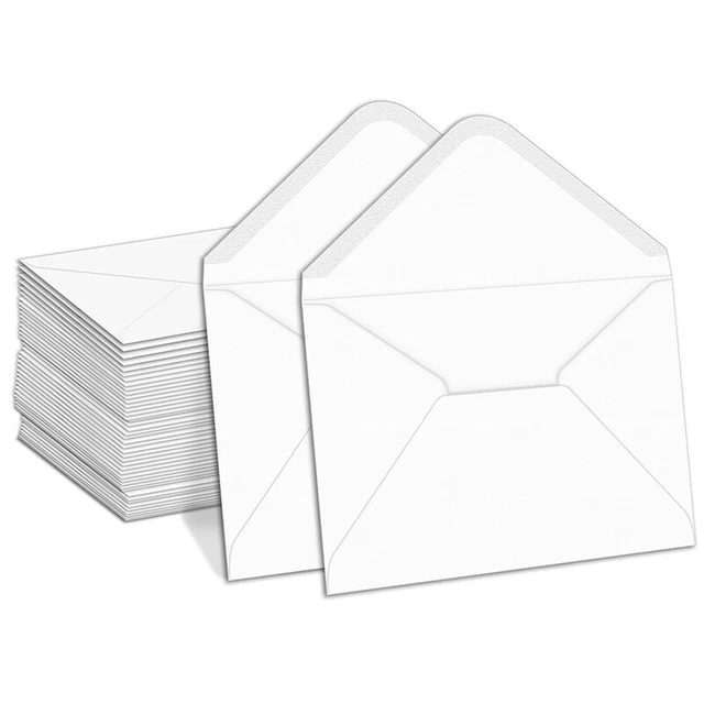 Sobres B6 100 Sobres Blancos para Invitaciones, Bodas, Anuncios, Sobres en P6
