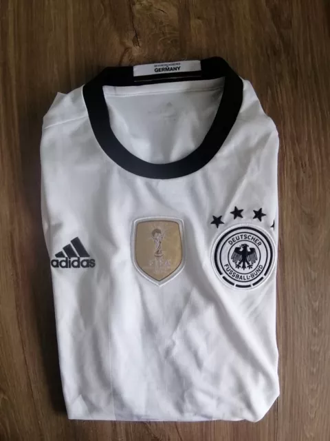 Adidas DFB Deutschland Mannschaft Trikot 2016 4 Sterne Weltmeister Herren Gr. L