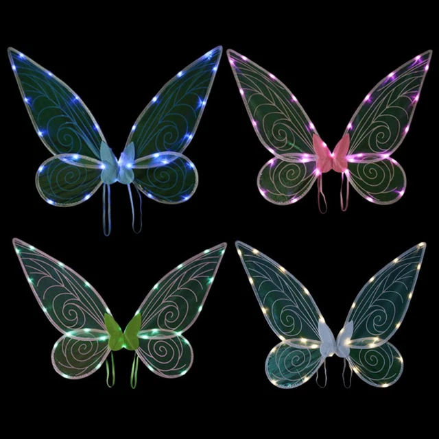 Butterfly Fairy Wings Costume for Women Girls Sparkle Princess Angel Wing Gift