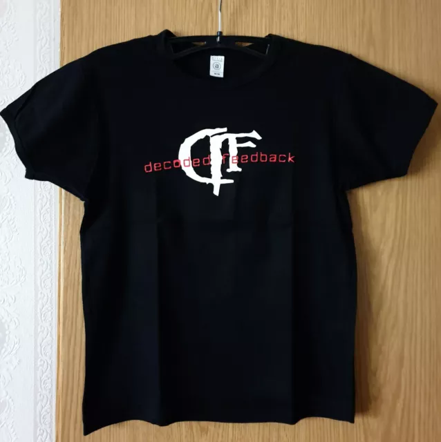 Decoded Feedback Tour T-Shirt + Logo Rückenprint, Girlie, Gr. M, selten getragen