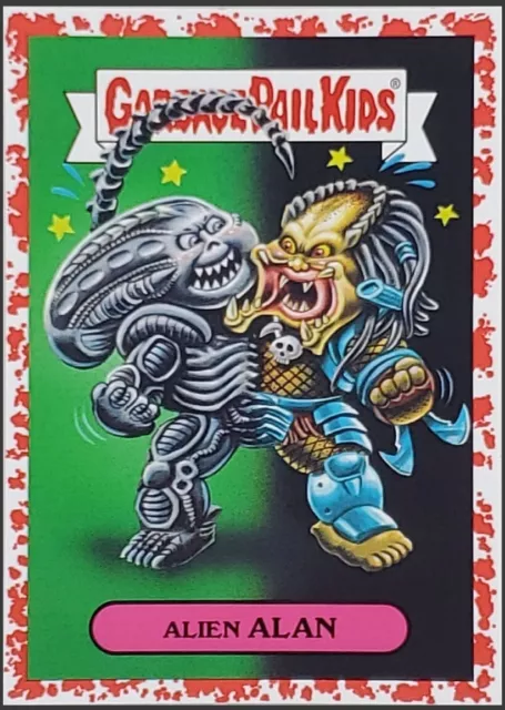 Topps Garbage Pail Kids Oh, The Horror-ible! Alien Alan Sci-Fi 1a Bloody Red /75