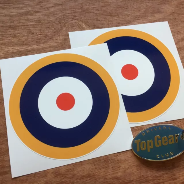 RAF ROUNDEL STICKERS WW2 Car Motorcycle Model Aeroplane 2 x 55mm