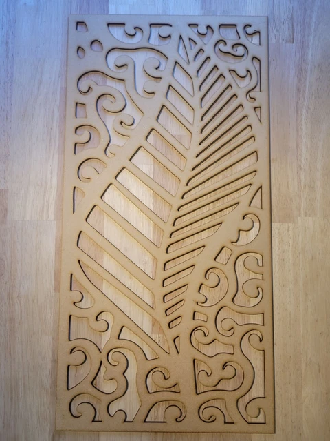 Radiador de pantalla decorativa de hoja grande panel láser 2 pies x 4 pies 3 mm 6 mm 0031