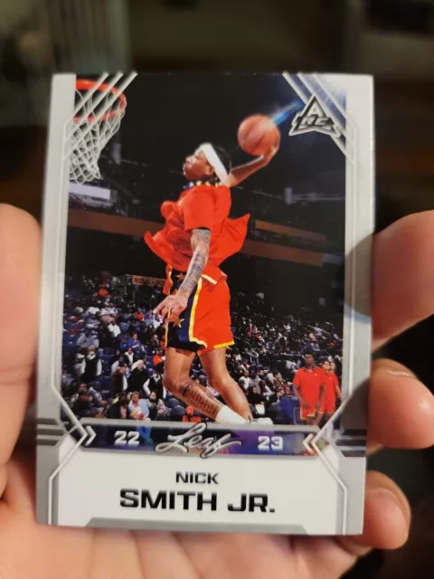 2022-23 Leaf Draft Basketball Nick Smith Jr. Silver Rookie RC #B-7 Arkansas