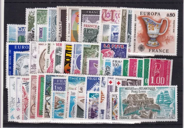 France Annee Complete 1976  Neuf**   Cote: 43 €