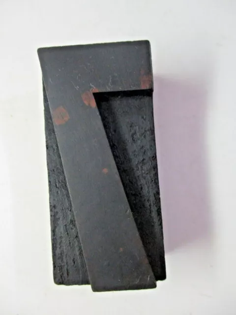 Oak Wood Carved Number 7 Print Block Typeset Newspaper Press Antique 2-1/2 inch
