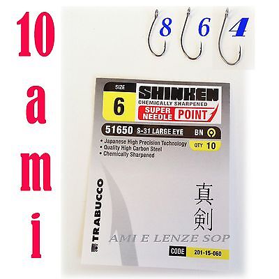Per soft bait Size 10 EZ38 Colibri 20 Ami COLIBRI con occhiello 
