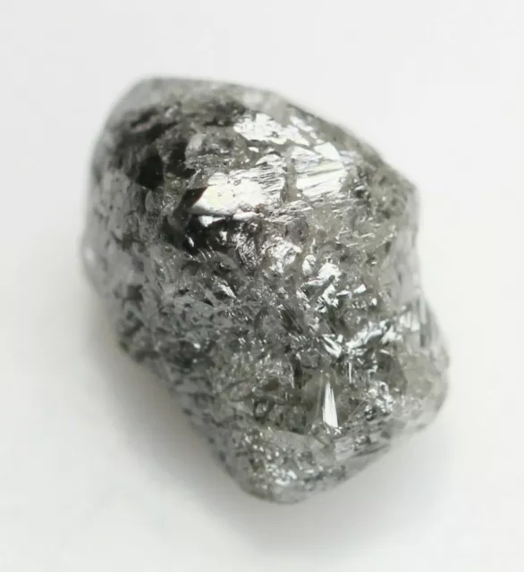 1.86 CT Naturel Diamant Brut Uncut Desseré Gris Clair Couleur