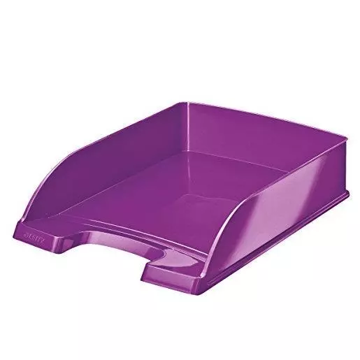 [Ref:52263062] LEITZ Corbeille à courrier Plus WOW, A4, polystyrène, violet