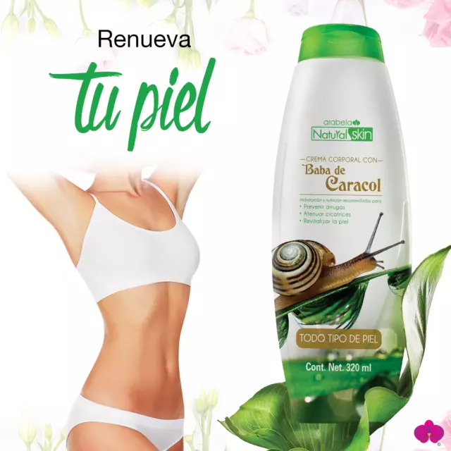 Crema Corporal Con Baba De Caracol, Atenua Cicatrices-Revitaliza-Rejuvenece Piel