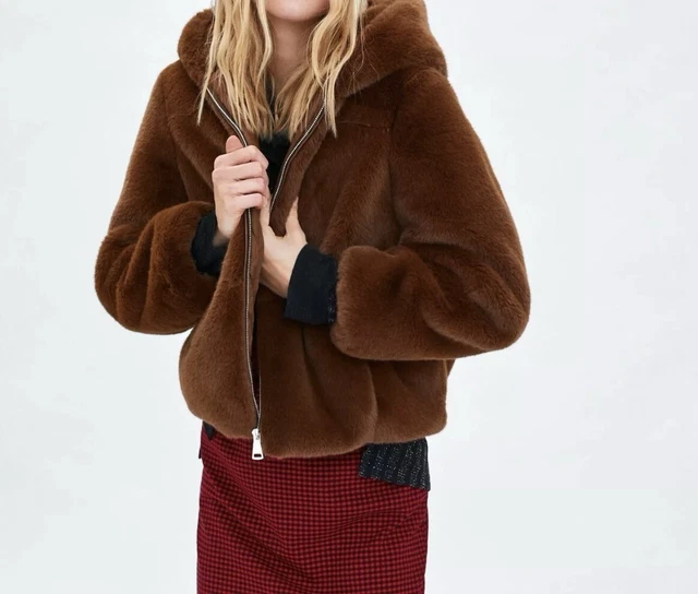 Veste Marron Zara Taille XS - Occasion Très Bon état - Style Manteau Basique En Coton