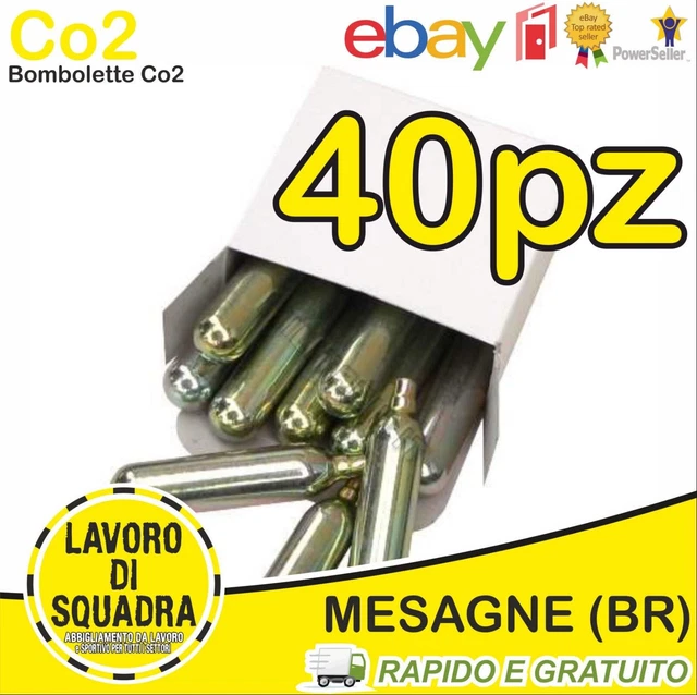 100 X CO2 Bomboletta Fialetta Softair Gas 12 Grammi Softair Aria Comopressa EUR 65,55 - IT