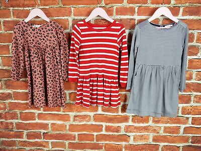 Girl Bundle Age 3-5 Year H&M Next Fatface T-Shirt Dress Set Stripe Leopard 110Cm