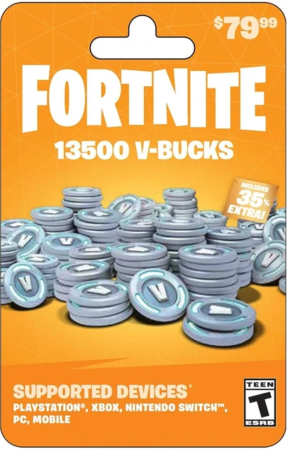 Xbox one fortnite v bucks gift shop card