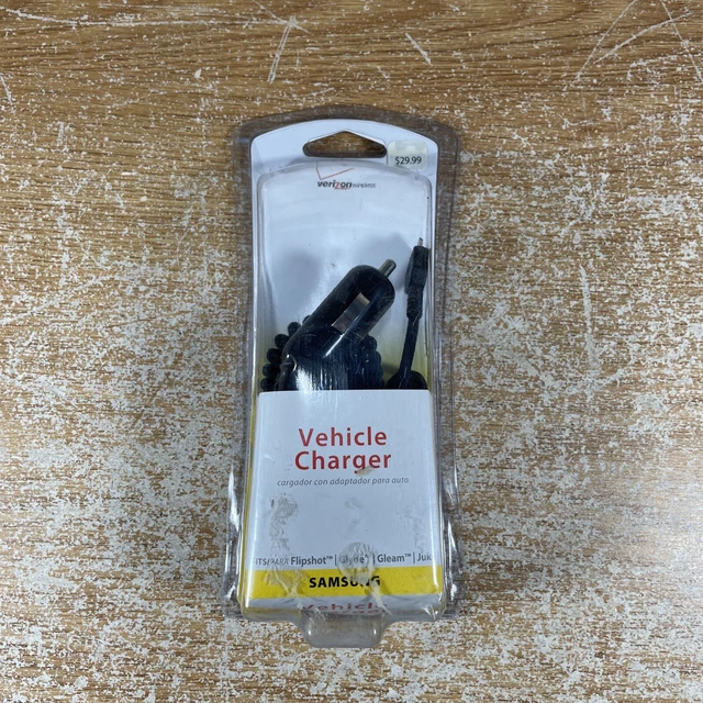 Verizon Wireless Vehicle Charger for Samsung Flipshot, Glyde, Gleam, Juke, New !