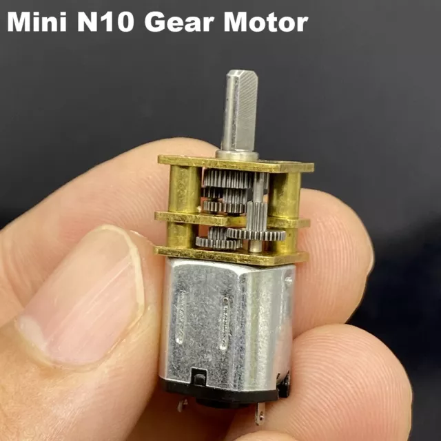 DC 3V-5V N10 Mini Metal Gear Motor Micro Gearbox Slow Speed DIY Car Smart Robot