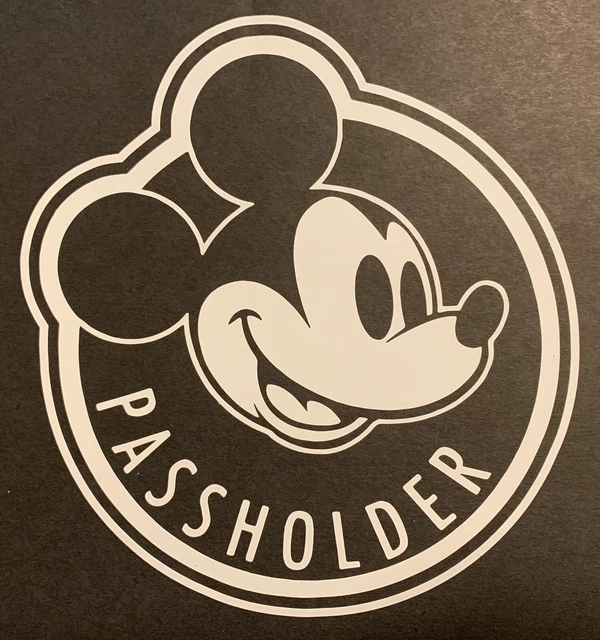 WALT DISNEY WORLD Disneyland Mickey Mouse Annual Passholder Vinyl Car