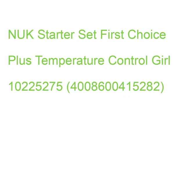 NUK Starter Set Perfect+ First Choice PP weiß/rosa 10225275 (4008600415282)