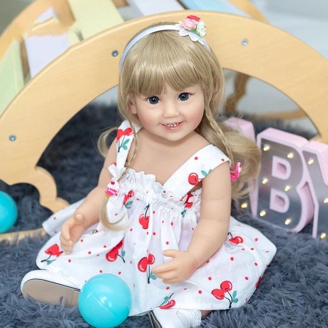 Bambola rinascimentale 55 cm fatta a mano bambino giocattolo regalo di compleanno