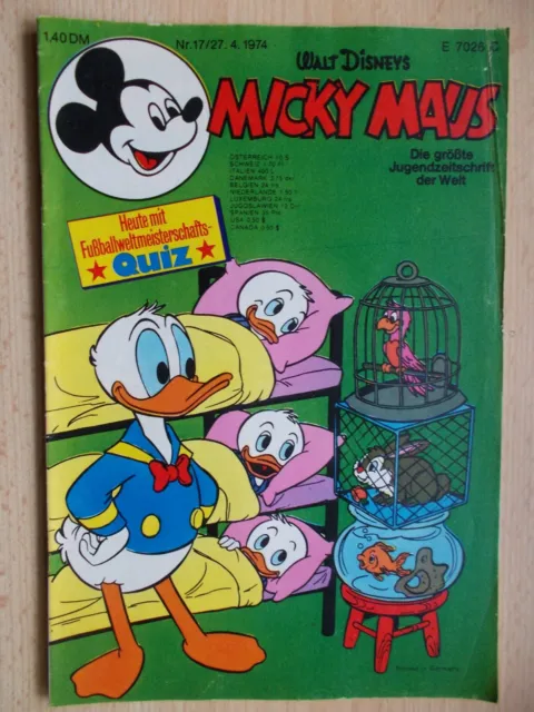 Comics , Hefte , MICKY MAUS, Nr. 17/1974, ohne Beilage, Walt Disneys