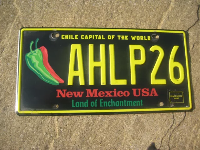 American New Mexico Land Of Enchantment Chilli Capital # Ahlp26 Number Plate