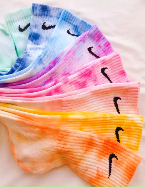 🌈 Calze Tie Dye Nike Tutti I colori Dispobili TAGLIA UNICA DAL 38 Al 45