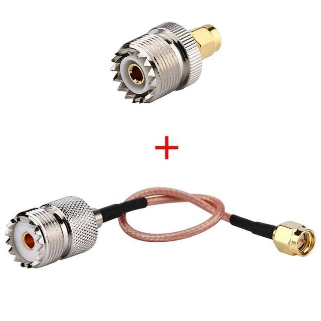 Cavi coassiali adattatore cavo adattatore antenne coassiali maschio a UHF SMA SO-239