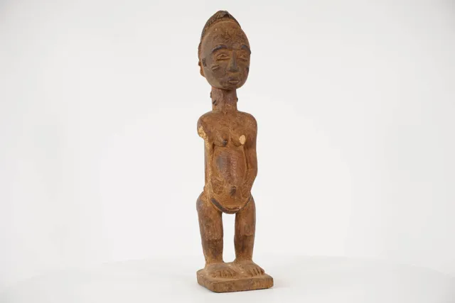 Weathered Baule Statue 14.25" - Ivory Coast - African Art