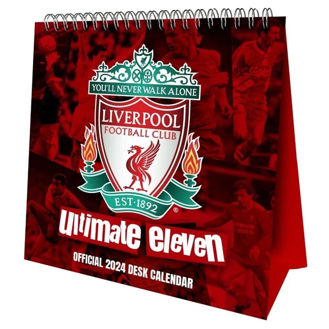 LIVERPOOL FC 2025 Bureau Calendrier, Mois Pour Vue Liverpool Ultimate