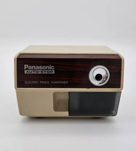 Vintage Panasonic KP-110 Auto-Stop Electric Pencil Sharpener Tested Works Great!