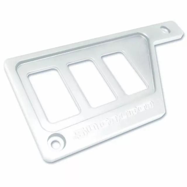 WHITE Left Dash Panel Switch Plate for Polaris RZR Rocker Switches NOT Included