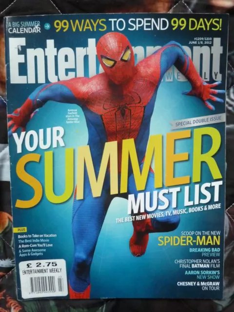 Entertainment Weekly Magazine #1210 Spider-man. 2012.