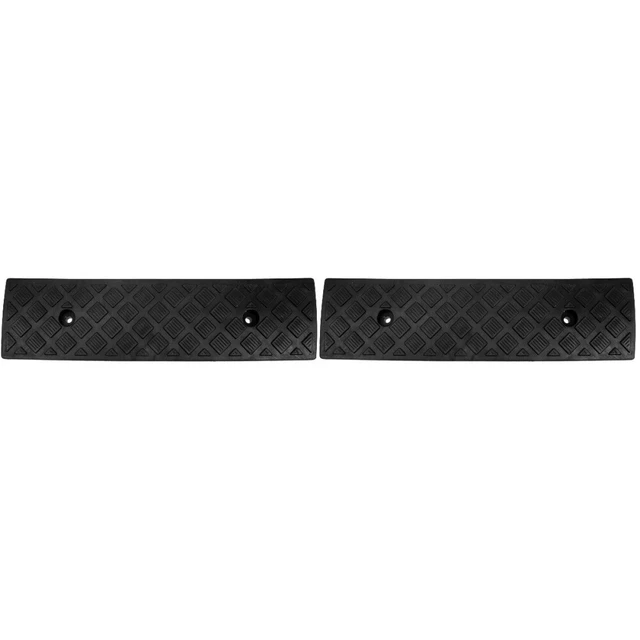Juego de 2 rampas de garaje rampas de bordillo para la entrada coche pedal almohadilla de rampa