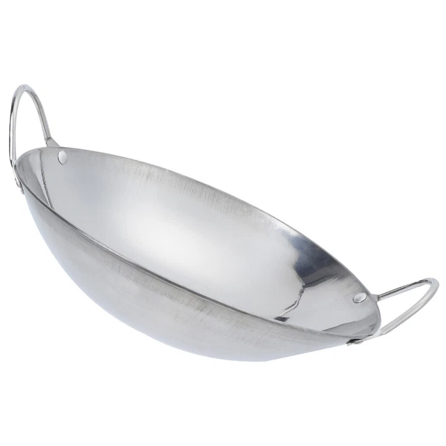 MPN 12322014 Spatola Grande In Acciaio Inox Per Wok E Griglia - Cucchiaione Ampio, Manico In Acciaio, Facile Pulizia Tavolo Cucina