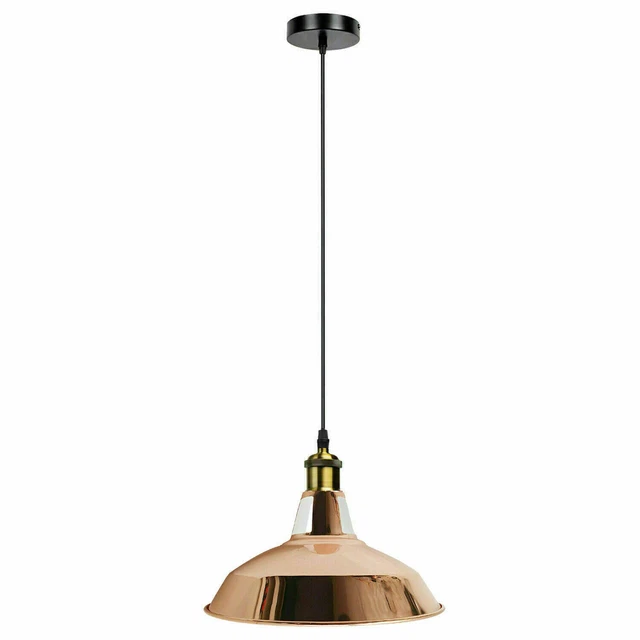 Modern Retro Industrial Loft Metal Ceiling Light Shade Hanging Pendant Light
