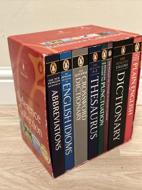 THE PENGUIN ENGLISH Reference Collection 8 Book Box Set - Dictionary ...