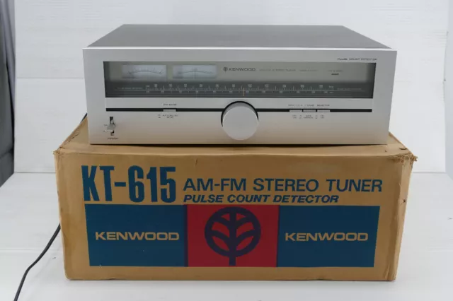 KENWOOD KT-615 ++ Vintage AM / FM Stereo TUNER Radio ++ sehr guter Zustand + OVP