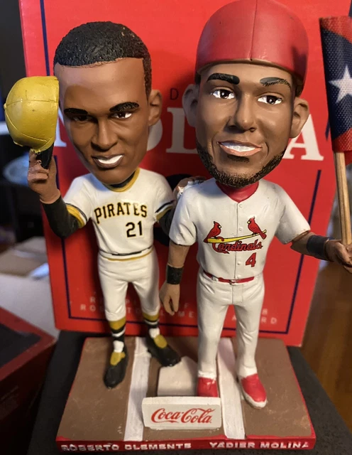 Yadier Molina & Roberto Clemente Dual Bobblehead St Louis Cardinals SGA 2019 NIB