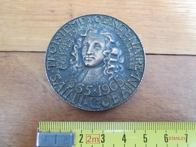 Médaille Commémorative Ancienne - Tri Centenaire De Saint-Gobain (1965) - Bronze - TB État