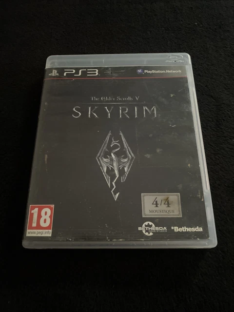Jeu Skyrim Elder Scrolls PS3 - Avec Carte, Sans Notice - État Bon