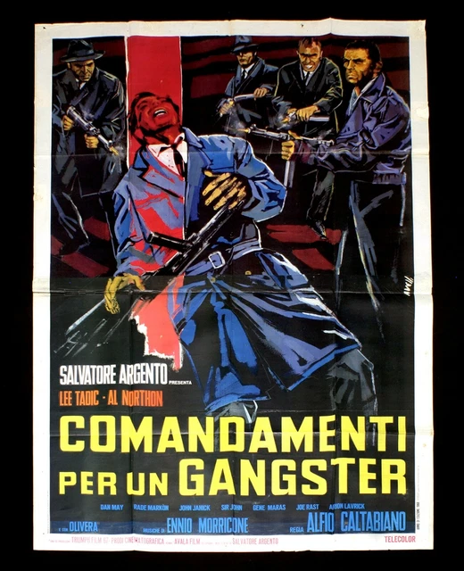 COMANDAMENTI PER UN GANGSTER manifesto poster Lee Tadic Al Northon Noir