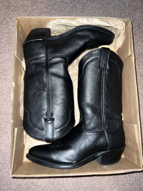 Black 10 1/2 Abilene Mens Cowboy Boots 2