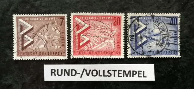 Berlin 160-162, gestempelt, Rund-/Vollstempel