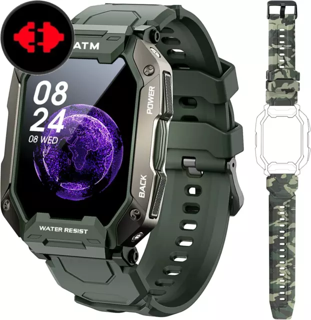 Smartwatch Unisex 41mm – Fitness Tracker Con Chiamate, Battito Cardiaco, Sonno E IP68, Per Donna E Uomo