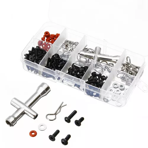 270 in einem Satz Schrauben Box Reparatur Werkzeug Kit für 1/10 HSP RC Auto DIY