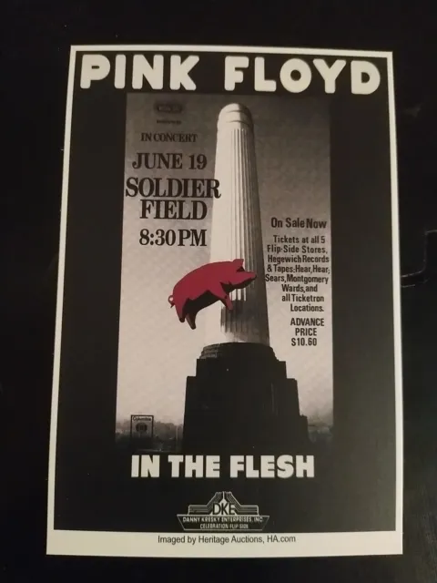 Pink Floyd Soldier Field Concert Mini Poster 4"X6"
